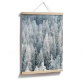 Poster Kalliolahti - Weisser Winter - Hochkant 