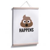 Poster - Emojione - Shit happens 