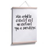 Poster -Un adulte créatif 