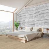 Echtstein - 3D Wandpaneel, Set aus 6 Natursteinplatten als luxuriöse Wandverkleidung - Polar Marmor 
