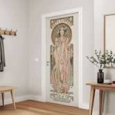 Moët and Chandon Dry Imperial door film - Mucha - Self-adhesive door decoration 