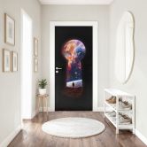 Door film The gateway to outer space - Nicebleed - Self-adhesive door decoration 