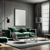 Peinture murale gris satiné mat - THE COLOR KITCHEN Poised Pepper 
