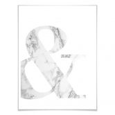 Poster Marble Ampersand 