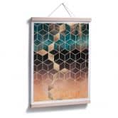 Poster Fredriksson - Goldgrüne Geometrie 