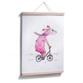 Poster Hagenmeyer - Lama op de Fiets 