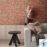 Brick wallpaper brick look red gray - industrial non-woven wallpaper - wallpapering without paste 