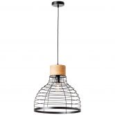 Pendelleuchte Annelie, braun, 135 x 47 cm, Holz Pendellampe 
