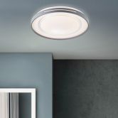 Wand- und Deckenleuchte Aurora, grau, Ø 48,5 cm, Innenleuchte 