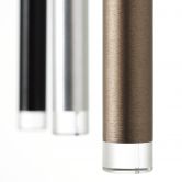 Pendelleuchte Eddy, braun, 180 x 40 cm, Metall 