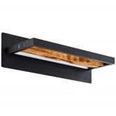 Wandleuchte Elea, braun, 35 x 15,1 cm, Holz Wandlampe 