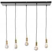 Pendelleuchte Emmanuel, schwarz, 95 x 133 cm, Metall Pendellampe, dimmbar 