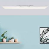Deckenleuchte Jolien, weiß, 119,5 x 29,5 cm, Deckenlampe 