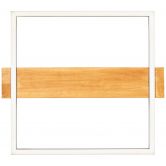 Deckenleuchte Layla, braun, 4,6 x 40 cm, Holz Lampe 