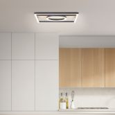 Deckenleuchte Leopold, braun, 5,5 x 42 cm, Holz Lampe 