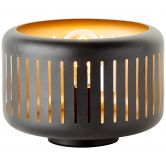 Tischleuchte Silvio, gold, 18,8 x 27 cm, Metall Tischlampe 