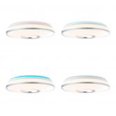 Deckenleuchte Tessa, metallic, 10,3 x 39 cm, Deckenlampe, dimmbar 