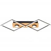 Deckenleuchte Vincent, braun, 70,7 x 35,4 cm, Holz Lampe 