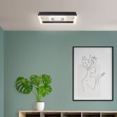 Deckenleuchte Aras, braun, 27,5 x 29,5 cm, Metall Lampe 