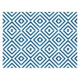 Fliesenaufkleber Watercolor - Diagonale Quadrate - Blau - 12er Set 