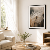 Poster Pusteblume in Morgentau - Treechild 