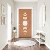 Door foil moon cycles sun and moon in harmony - KsanaKalpa - Self-adhesive door decoration 