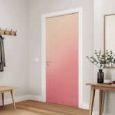 Türfolie Ombre Pinkfarbene Sonne - Selbstklebende Türdeko 