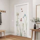 Butterfly meadow door film - Sir Edward - Self-adhesive door decoration 