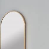Wandspiegel gold gebogen - Glasgow - 30x90 cm 