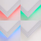 Deckenleuchte Albert, weiß, 39,6 x 39,6 cm, LED Panel, dimmbar 