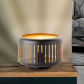 Tischleuchte Silvio, gold, 18,8 x 27 cm, Metall Tischlampe 