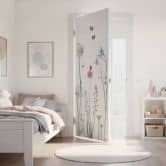 Butterfly meadow door film - Sir Edward - Self-adhesive door decoration 