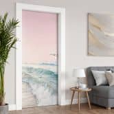 Door film Pink sky over the sea - Sisi & Seb - Self-adhesive door decoration 