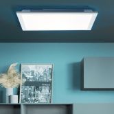 Deckenleuchte Albert, weiß, 39,6 x 39,6 cm, LED Panel, dimmbar 