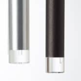 Pendelleuchte Eddy, braun, 180 x 55,3 cm, Metall Pendellampe, dimmbar 