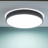 Deckenleuchte Niklas, schwarz, Ø 49 cm, Deckenlampe, dimmbar 