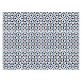 Fliesenaufkleber Geometrisches Muster mit Blumen - Treechild - 12er Set 