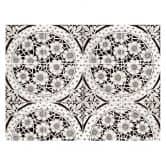 Sticker carrelage Fleurs victoriennes sombres - lot de 12 